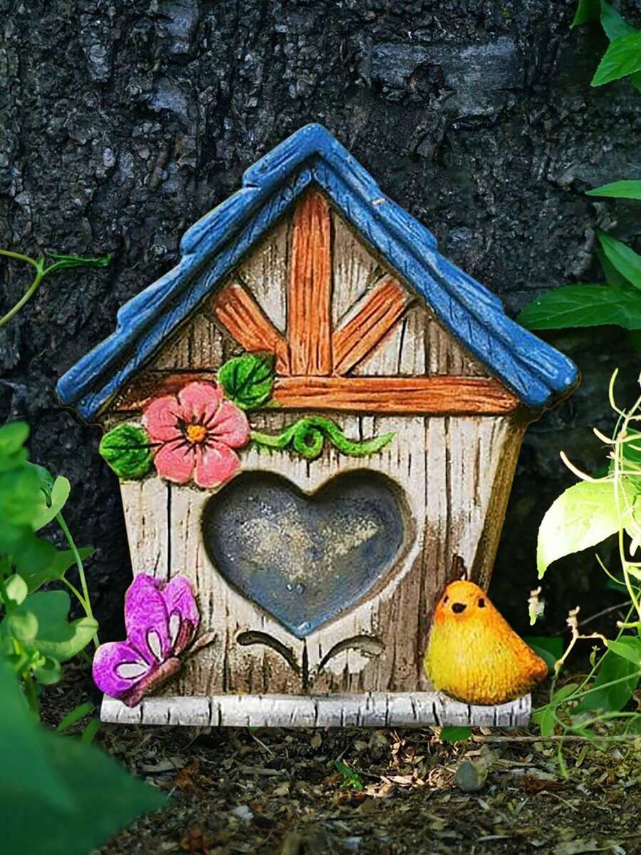 Fairy Door, Fairy Garden Wooden Door Decoration, Lawn & Patio Decor, Tree Hugger - Multicolor - View 1