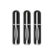 3pcs Portable Mini Refillable Perfume Spray Bottle - Bright Black - View 1