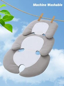 雙面四季通用嬰兒推車座墊 - 灰色 - 查看 5