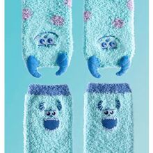 Miniso Disney Pixar Sullivan Series Dễ Thương Sang Trọng Ấm Áp Mềm Mại Và Thân Thiện Với Làn Da Chống Trơn Trượt Ở Nhà - Màu xanh nhạt - Xem 5