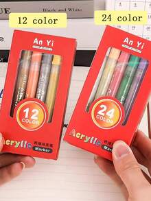 12/24/36/48/80 Colors Student Painting Markers Set - Multicolor - View 7