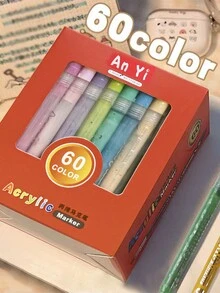 12/24/36/48/80 Colors Student Painting Markers Set - Multicolor - View 10