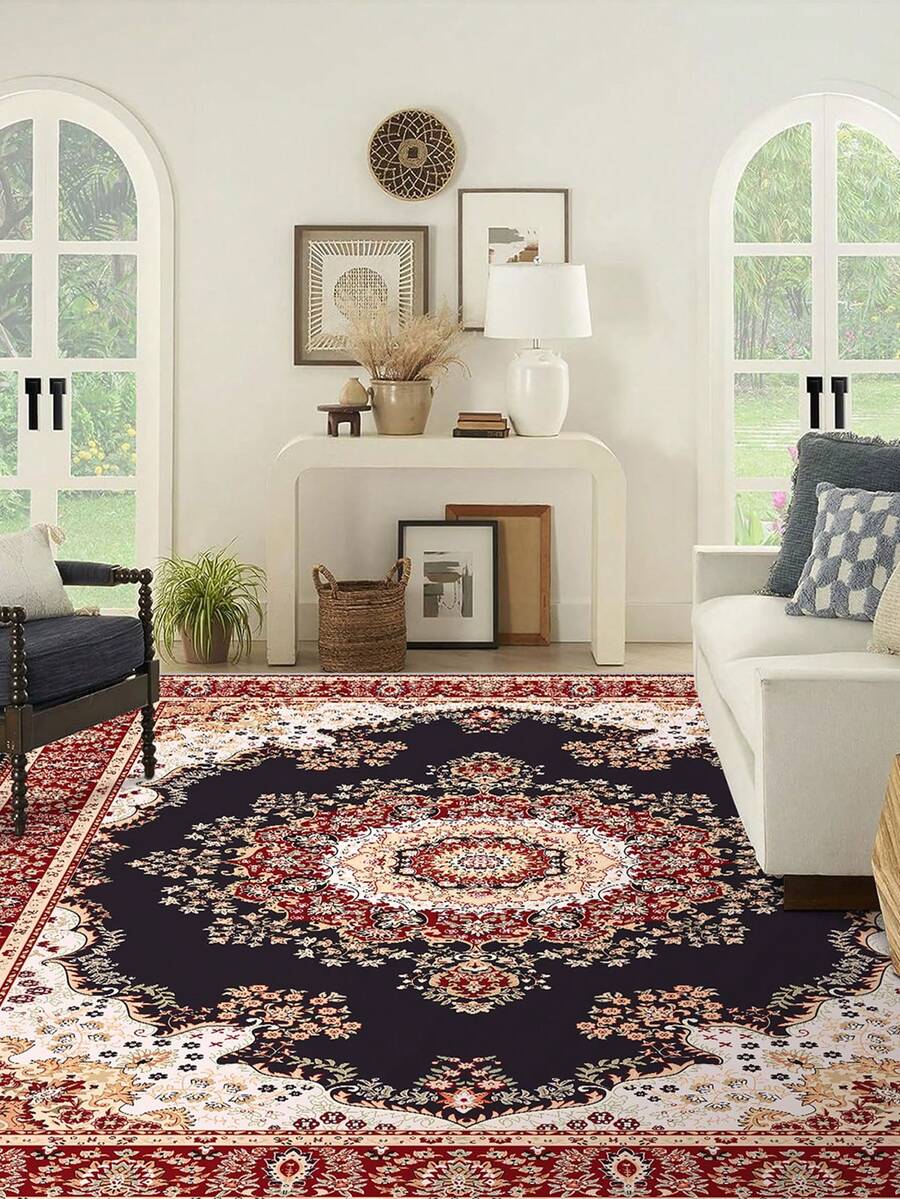 1pc Thickened Living Room Carpet, Foldable, Soft & Skinfriendly