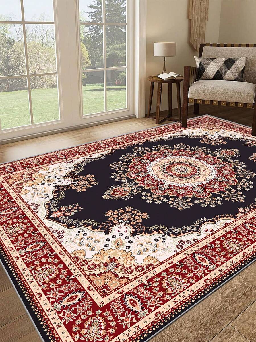 1pc Thickened Living Room Carpet, Foldable, Soft & Skinfriendly