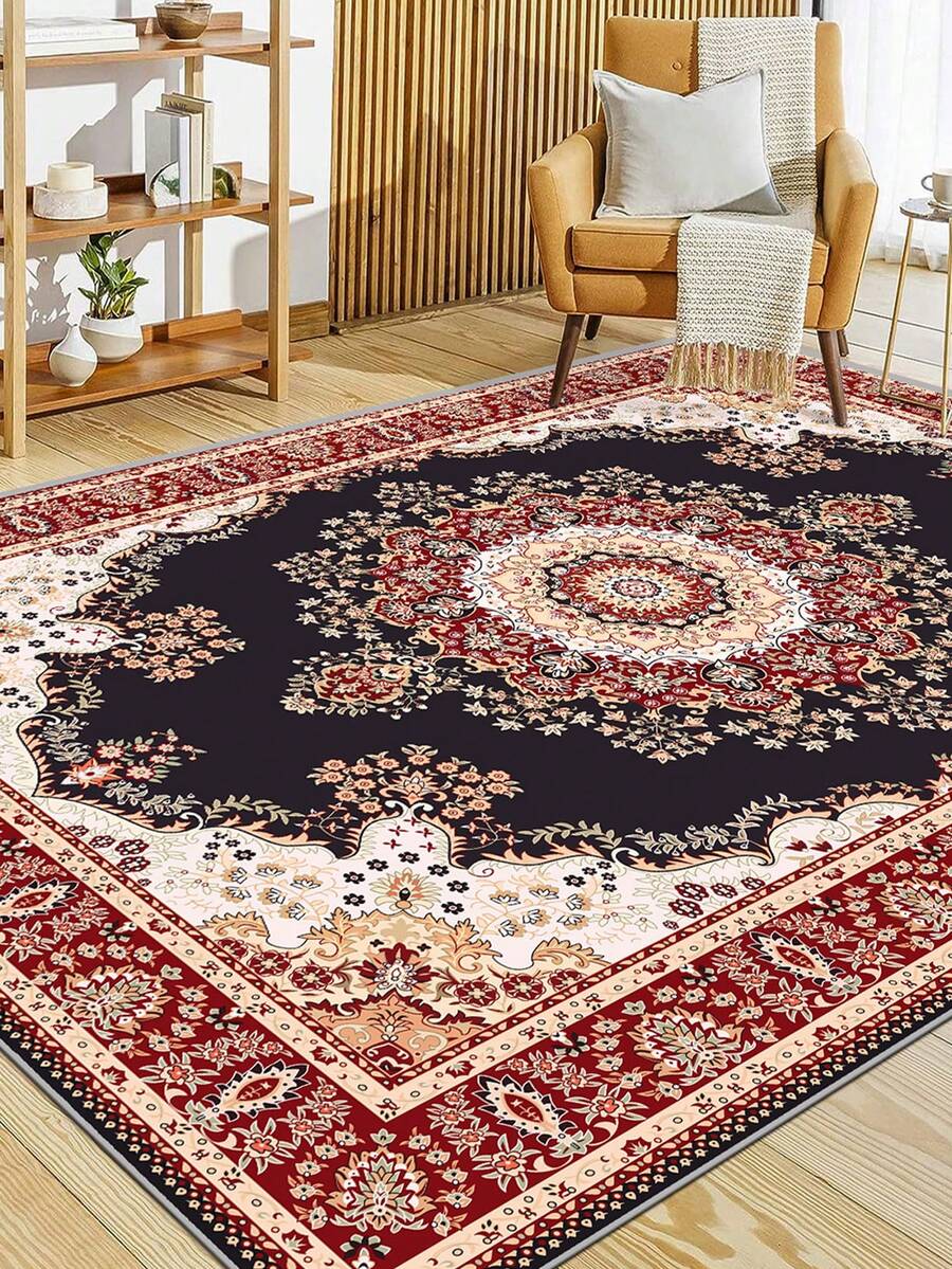 1pc Thickened Living Room Carpet, Foldable, Soft & Skinfriendly