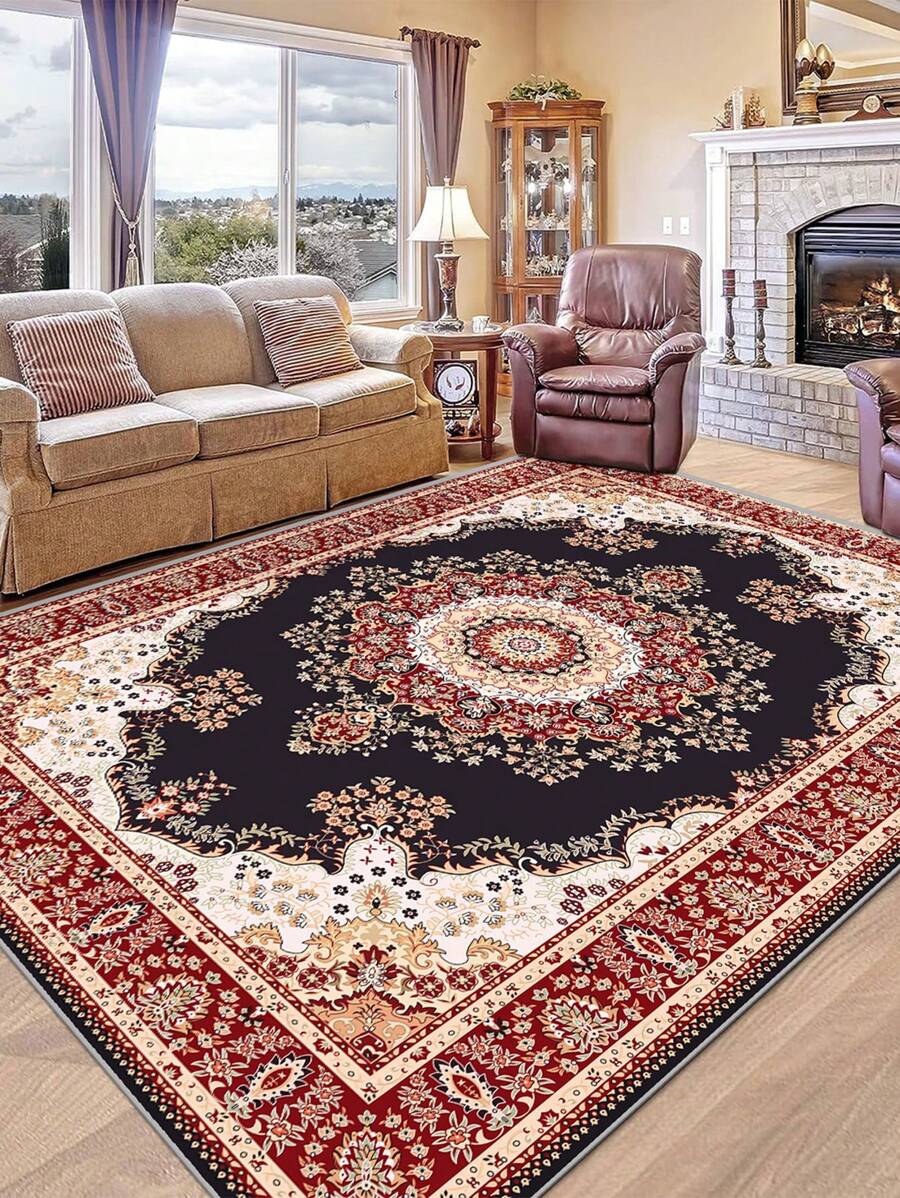 1pc Thickened Living Room Carpet, Foldable, Soft & Skinfriendly