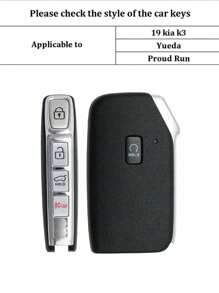 時尚水鑽櫻花粉色花朵和葉子造型鑰匙扣,適用於kia Sportage Kx3、k5、k3 - 粉色 - 查看 8