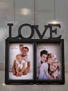 1 Cadre Photo D'amour, Convient Pour L'anniversaire Du Petit Ami Et De La Petite Amie, Les Cadeaux Romantiques Des Couples - Offrez-lui Ou À Elle Un Cadeau Avec Du Papier Photo Aléatoire