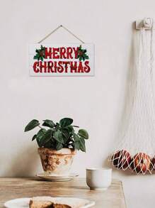 1 件/220 件圣诞节木质标牌，适用于家庭门花园房屋庭院家居酒店装饰，圣诞快乐木制挂牌乡村风格农舍温馨礼物挂牌装饰 6 X 12/4 X 8 英寸