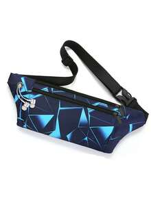 時尚腰包帆布男腰包，戶外運動徒步旅行運動健身跑步腰包，超薄超輕手機腰包