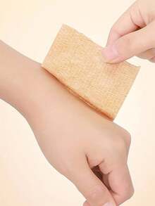 1片自粘式無紡彈性繃帶捆綁運動保護膠帶,美甲手指保護 - 米色 - 查看 2