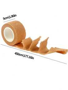 1片自粘式無紡彈性繃帶捆綁運動保護膠帶,美甲手指保護 - 米色 - 查看 6