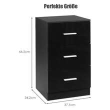 Storage Cabinets - สีดำ - ดู 4