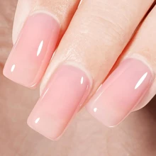 Milky White Gel Nail Polish 15ml 1 Bottle Set Needs UV Lamp Curing Long Effect Fast Drying Gel Nail Polish Is Suitable For DIY Nail Women At Home Essential Gel Nail Polish Christmas Nail Polish - 粉色 - 查看 1