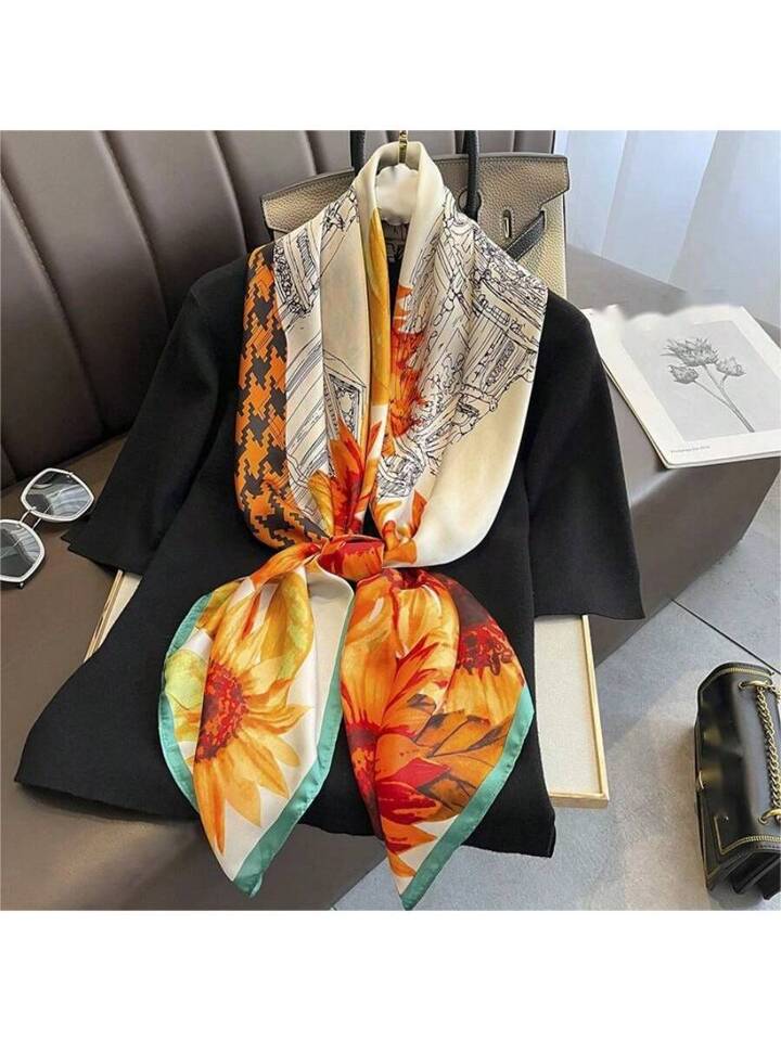 patchwork silk scarf