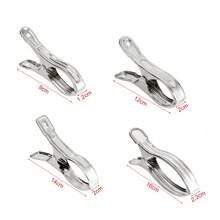 海灘毛巾夾子,不鏽鋼大號重型金屬衣架卡子,大號防風卡子,可掛衣架