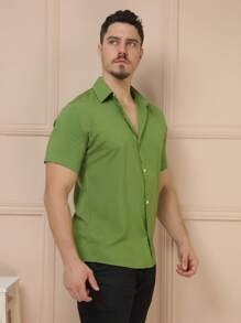 Men Shirts - 軍綠色 - 查看 6