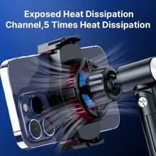 Điện thoại Kẹp Với Bộ Giá đỡ điện thoại thông minh Với 360° Vòng xoay - màu đen - Xem 3