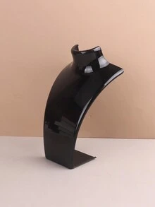 1pc Plastic Human Body Model For Earrings And Necklaces Display Stand - Black - View 3