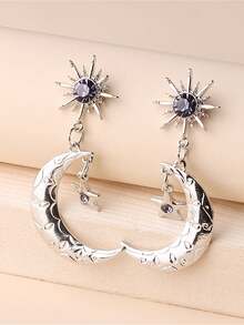 Bông tai lủng lẳng - Bạc - Xem 3