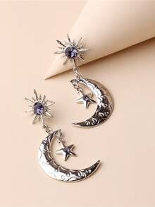 Bông tai lủng lẳng - Bạc - Xem 4