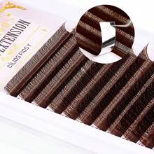 ARISON Brown 0.07mm YY Lashes Super Soft and Nature Y-Shape Eyelashes Extension Double Tip Lashes Eyelash Cilios YY For Beauty Salon DIY Premade Volume Eye Lash