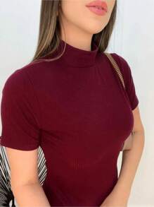 Women T-Shirts - Màu Đỏ Sâu - Xem 3