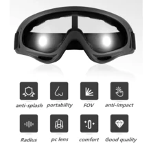 Sixyard滑雪眼鏡,摩托車眼鏡,男女成人青少年適用的滑板雪眼鏡 - 無色 - 查看 8