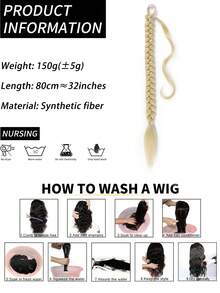 32inch Synthetic Hair Wrap Around Ponytail Extension - Gold - View 3