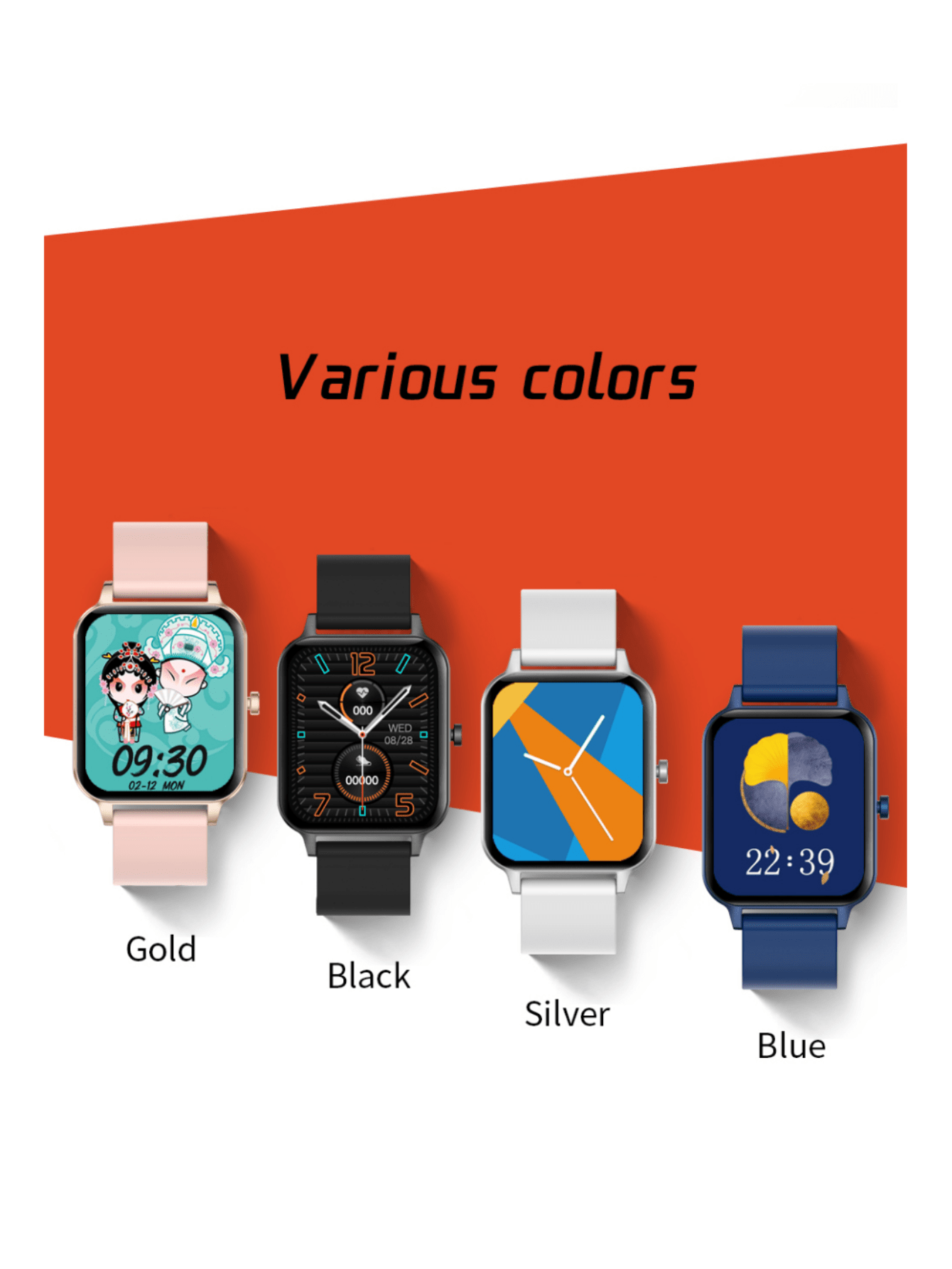 LORDWEY MX7 Smartwatch men women Support Call Body Temperature Blood