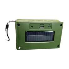 Bocina Radio Portátil Inalámbrica Función BT y TWS con Lampara - Verde - Ver 4