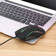 60% Gaming Keyboard Mouse Set, Rainbow RGB Backlit Keyboard, 61-Key Slim Membrane Mini Ergonomic Design, Ultra-Light Gaming Mouse, 3200 DPI, Gaming Mouse Pad, For Windows PC Gamers - Keyboard and Mouse 869 - View 9