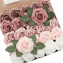 Foam Pe Roses With Stem Artificial Flowers For Home Decor And Flower Arrangements - Rose - View 2