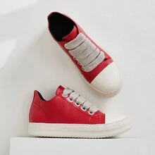 Women's Candy-Colored Thick-Soled Personalized Couple Sneakers With Wide Straps