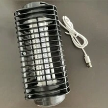 1台usb供電紫光滅蚊燈物理滅蚊無毒無害誘蚊uv燈管,適用於家庭,車庫,戶外