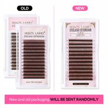 ARISON Brown 0.07mm YY Lashes Super Soft and Nature Y-Shape Eyelashes Extension Double Tip Lashes Eyelash Cilios YY For Beauty Salon DIY Premade Volume Eye Lash