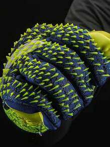 A Pair Of Football Goalkeeper Gloves, Goalkeeper, Adult Goalkeeper Finger Protection Equipment, Non-Slip Training Wear-Resistant Gloves Football Gloves
