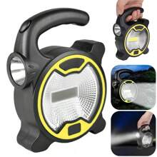 jihuo 应急手电筒、夜灯、帐篷灯、聚光灯、防水手持式便携式灯笼，室内外均可使用。LED手电筒适用于露营、徒步、帐篷、花园、露台等场所。（内含3节AA电池），露营配件