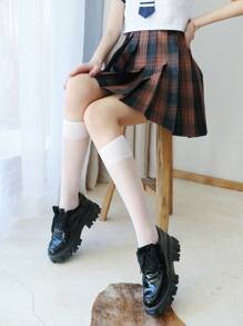 Vớ thủy thủ đoàn nữ Hình học - trắng - Xem 5