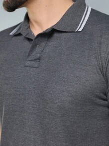 Men Polo Shirts - Xám - Xem 7