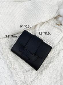 Ví bỏ túi màu đen Ví nhỏ gấp đôi mỏng dành cho nữ Ví nhẹ, di động đựng thẻ tín dụng, Ví ngắn thời trang hiện đại dễ thương làm quà tặng sinh nhật kỷ niệm cho phụ nữ, doanh nhân, kỷ niệm ngày lễ tình nhân, quà tặng sinh nhật, quà tặng cho cặp đôi, cho các cô gái, cho các quý cô, cho các bạn nữ, túi đựng đồ dùng học tập, cho phòng ký túc xá và quà tặng trở lại trường, túi đựng quà tặng cho phụ nữ, ví, ví nhỏ - màu đen - Xem 4