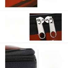 1Pc 23*17*16Cm Túi Đựng Đồ Trang Điểm Chống Nước Trong Suốt Bằng Nhựa Pvc Hai Lớp Có Tay Cầm Để Bảo Quản Và Sắp Xếp Lưu Trữ Hộp Đựng Đồ Trang Điểm Hộp Đựng Đồ Trang Điểm - Cà phê nâu - Xem 8