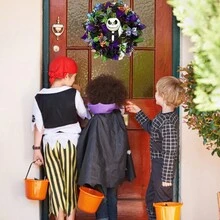 Neeyer Halloween Spooky Ghost Doll Decoration Wreath - ghost doll - View 2