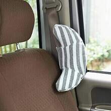 1pc Car Seat Headrest Neck Pillow, Child Safety Belt Cushion - Grey - View 3