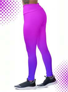 Women Sports Leggings - 粉色 - 查看 3