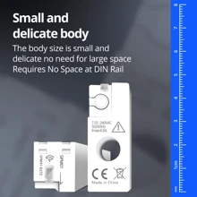 63A Smart Energy Meter Tuya Zigbee WiFi Single Phase Power Consumption Monitor Real-time Measure Zigbee2MQTT Home Assistant - White - View 2