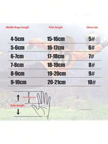 1pair Soccer Goalkeeper Gloves Adult Goalie Finger Protector Anti-Skid Training Wear-Resistant Equipment Football Gloves