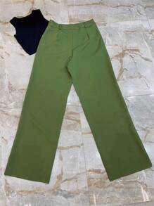 Women Pants - Army Green - View 4