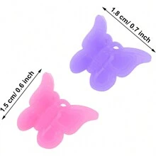 100 piezas de color al azar con mariposa Pinzas de cabello , rosado color mini dulce Horquillas para niñas Accesorios de pelo