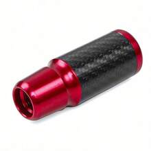 通用汽車改裝鋁合金碳纖維換擋杆齒輪棒,手動和自動變速,個性化齒輪旋鈕帶5/6速度亞克力頭,9cm - 銀色 - 查看 9